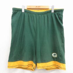 NFL グリーンベイパッカーズ 90s ショートパンツ 緑 W37 | 古着