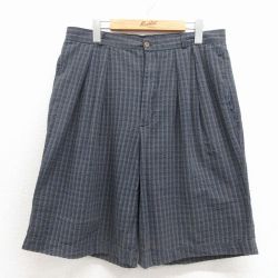 ギャップ 90s ショートパンツ ネイビーチェック W33 | 古着
