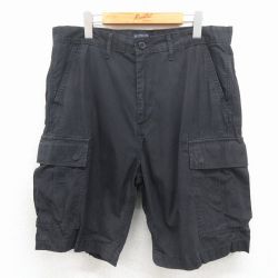 リーバイス W35 ショートカーゴパンツ リップストップ ブラック | 古着