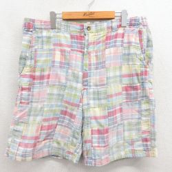 W38 ショートパンツ パッチワーク イエロー | 古着
