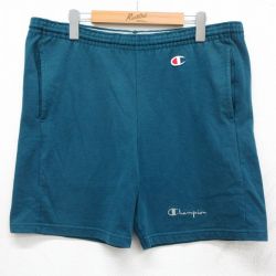 チャンピオン 90s ショーツ ワンポイントロゴ グリーン W35 | 古着