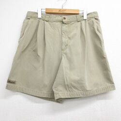 W34★古着 コロンビア ショート パンツ ショーツ メンズ 90年代 90s ベージュ【spe】 26may21