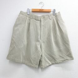 グレッグノーマン ショートパンツ ヘリンボーン ベージュ W35 | 古着