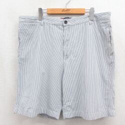 チャップス 90s ショートパンツ シアサッカーストライプ グレー W39 | 古着