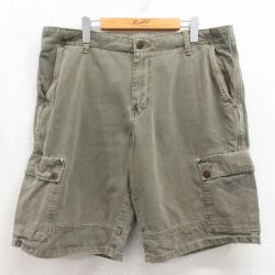 ラッキーブランド ハーフカーゴパンツ カーキ W36 | 古着