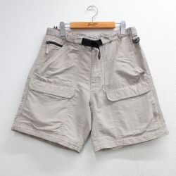 ノースフェイス 00s ショートパンツ ワンポイントロゴ ベージュ W34 | 古着