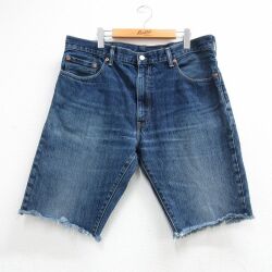 リーバイス517 ショートパンツ ヒゲ ネイビー W38 | 古着
