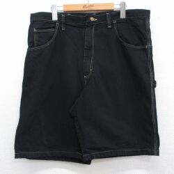 ラングラー ショートペインターパンツ ブラック 実寸W36 | 古着