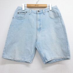 実寸W34 90s ショートパンツ デニム ライトブルー | 古着