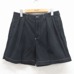 ラルフローレン 90s ショートチノパンツ ブラック 実寸W31 | 古着