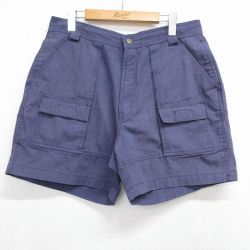 バンヒューセン 90s ショートブッシュパンツ ネイビー 実寸W33 | 古着