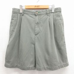 トミーヒルフィガー 90s ショートパンツ ワンポイントロゴ カーキ 実寸W34 | 古着