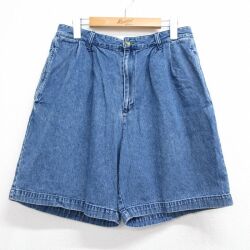 トミーヒルフィガー 90s ショートパンツ ワンポイントロゴ ネイビー 実寸W32 | 古着