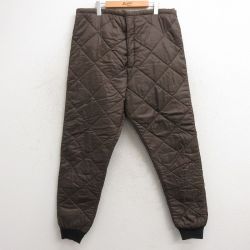 【50%OFF】W40★古着 シアーズ ナイロン キルティング パンツ メンズ 80年代 80s 大きいサイズ 茶他 ブラウン 24dec27 中古 ボトムス ロング