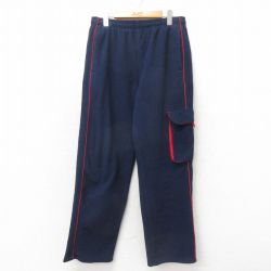 【50%OFF】W33★古着 チャンピオン champion フリース パンツ メンズ 00年代 00s 紺他 ネイビー 25feb10 中古 ボトムス ロング