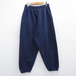 W32★古着 スターター STARTER スウェット パンツ メンズ 00年代 00s ワンポイントロゴ 紺 ネイビー 25mar07 中古 ボトムス ロング