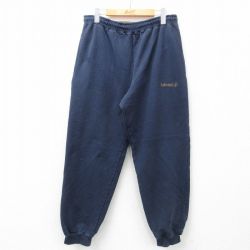 W35★古着 ティンバーランド スウェット パンツ メンズ 00年代 00s ワンポイントロゴ 紺 ネイビー 【spe】 25mar12 中古 ボトムス ロング