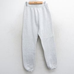 W31★古着 ヘインズ Hanes スウェット パンツ メンズ 90年代 90s 無地 USA製 薄グレー 霜降り 25mar15 中古 ボトムス ロング
