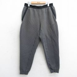 【50%OFF】W34★古着 ナイキ NIKE イージー パンツ メンズ 00年代 00s ワンポイントロゴ グレー他 25mar15 中古 ボトムス ロング