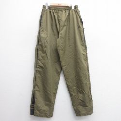W36★古着 アディダス adidas ナイロン パンツ メンズ 90年代 90s ワンポイントロゴ 緑他 グリーン 【spe】 25mar21 中古 ボトムス ロング