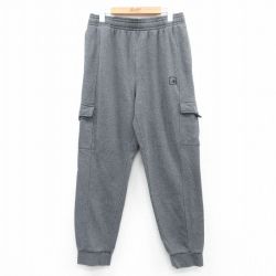 W34★古着 AND1 スウェット カーゴ パンツ メンズ 濃グレー 25mar26 中古 ボトムス ロング
