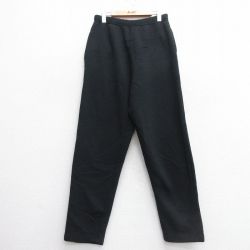 W32★古着 スウェット パンツ メンズ 黒 ブラック 25mar27 中古 ボトムス ロング