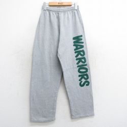 W32★古着 スウェット パンツ メンズ 00年代 00s ウォリアーズ グレー 霜降り 25apr17 中古 ボトムス ロング