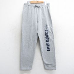 W35★古着 スウェット パンツ メンズ 00年代 00s オクラコーク グレー 霜降り 25apr17 中古 ボトムス ロング