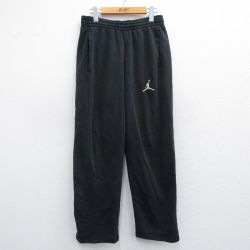 W31★古着 スウェット パンツ メンズ 00年代 00s マイケルジョーダン エアジョーダン 黒 ブラック 25apr25 中古 ボトムス ロング