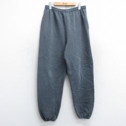 W37★古着 ラッセル スウェット パンツ メンズ 00年代 00s 無地 グレー 霜降り 【spe】 25may08 中古 ボトムス ロング