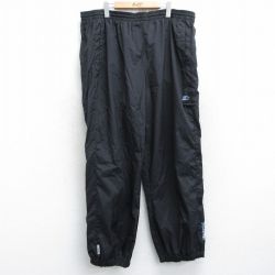W42★古着 スターター STARTER イージー パンツ メンズ 00年代 00s ワンポイントロゴ 大きいサイズ 黒 ブラック 25may08 中古 ボトムス ロング