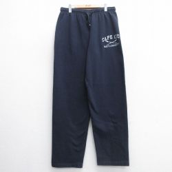 【50%OFF】W37★古着 スウェット パンツ メンズ 00年代 00s ケープコッド 紺 ネイビー 25may09 中古 ボトムス ロング