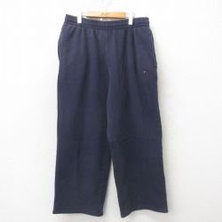 【50%OFF】W39★古着 トミーヒルフィガー TOMMY HILFIGER ブランド スウェット パンツ ワンポイントロゴ 紺 ネイビー 25may12 中古 メンズ ボトムス ロング
