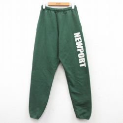 W31★古着 ジャージーズ スウェット パンツ メンズ 00年代 00s ニューポート 緑 グリーン 25may30 中古 ボトムス ロング