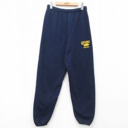 W29★古着 ジャージーズ スウェット パンツ メンズ00年代 00s QUABBIN 濃紺 ネイビー 25jun28 中古 メンズ ボトムス ロング