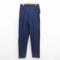 【50%OFF】W37★古着 ウィルソン イージー パンツ メンズ 90年代 90s ワンポイントロゴ コットン USA製 紺 ネイビー 25aug06 中古 ボトムス ロング