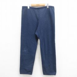 W34★古着 チャンピオン Champion スウェット パンツ メンズ 90年代 90s 無地 USA製 紺 ネイビー 25aug06 中古 ボトムス ロング