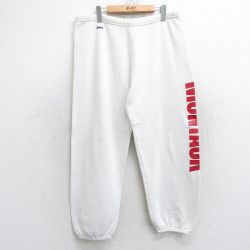 W36★古着 スウェット パンツ メンズ 90年代 90s モントーク USA製 白 ホワイト 25sep03 中古 ボトムス ロング