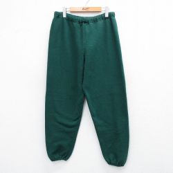 【20%OFF】W36★古着 ラッセル スウェット パンツ メンズ 90年代 90s 無地 USA製 緑 グリーン 【spe】 25oct02 中古 ボトムス ロング