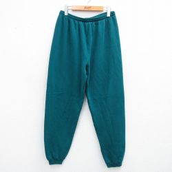 W36★古着 ヘインズ Hanes スウェット パンツ メンズ 00年代 00s 無地 青緑 25oct02 中古 ボトムス ロング