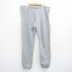 【20%OFF】W39★古着 ラッセル スウェット パンツ メンズ 90年代 90s 無地 USA製 グレー 霜降り 25oct29 中古 ボトムス ロング