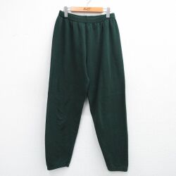 【20%OFF】W36★古着 フルーツオブザルーム スウェット パンツ レディース  80年代 80s 無地 緑 25nov27