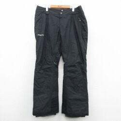 W40★古着 パタゴニア patagonia スキー パンツ メンズ ワンポイントロゴ 大きいサイズ 黒 26jan06