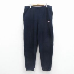 W37★古着 ノーティカ ブランド フリース パンツ メンズ 90年代 90s コンペティション USA製 紺 26jan08