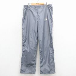 W34★古着 ナイキ NIKE パンツ メンズ 80年代 80s ワンポイントロゴ グレー【spe】 26jan24