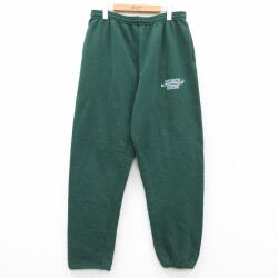 W33★古着 ジャージーズ スウェット パンツ メンズ 90年代 90s ホッケー USA製 緑 26feb09