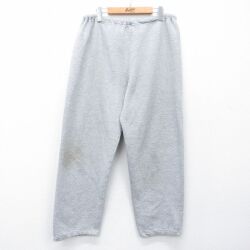 W44★古着 ラッセル スウェット パンツ メンズ 90年代 90s 無地 大きいサイズ USA製 グレー 霜降り 26feb26