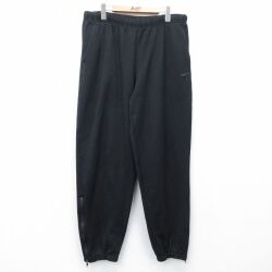 W38★古着 ナイキ NIKE イージー パンツ メンズ 00年代 00s ワンポイントロゴ 黒 26feb26