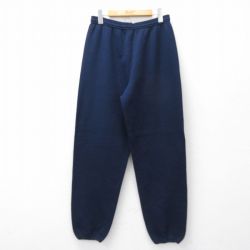 W33★古着 ジャージーズ スウェット パンツ メンズ 90年代 90s 無地 USA製 紺 26apr10