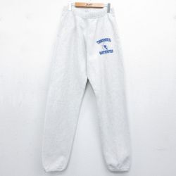 W33★古着 スウェット パンツ メンズ 90年代 90s THOMAS USA製 ホワイト 霜降り 26may16